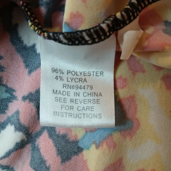 #0226 Womens Aztec Print Maxi Strapless Magic Dress Size Medium - Picture 7 of 16